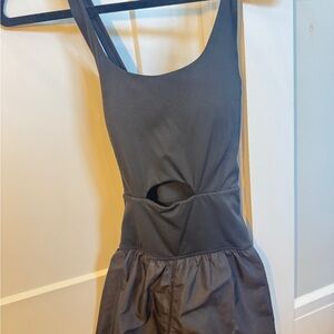 Black exercise romper